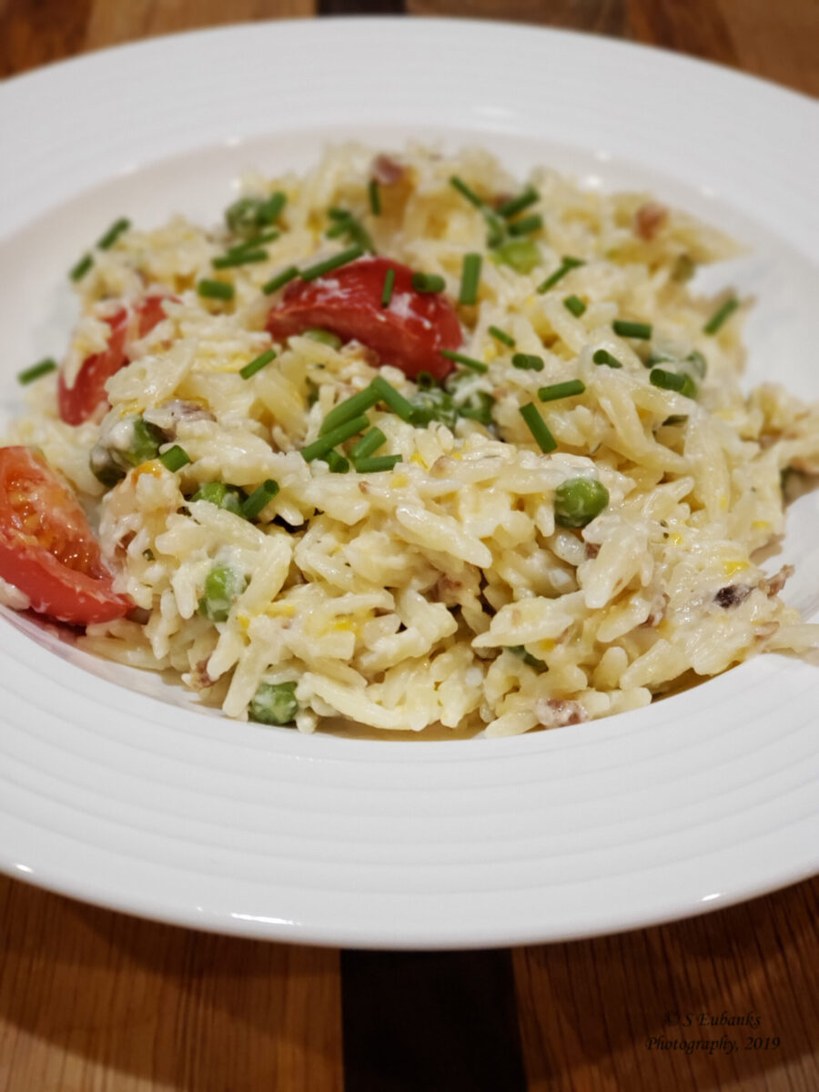 Bacon Ranch Orzo Salad