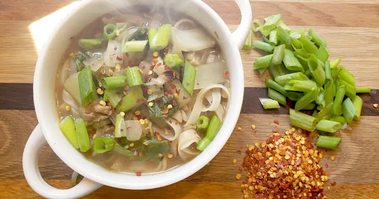 Bok Choy Noodles with Chicken