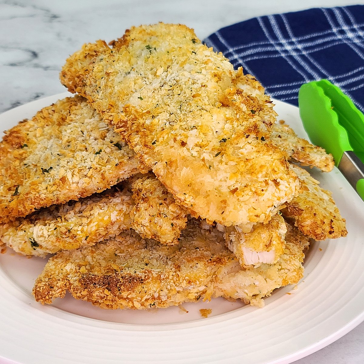 Easy Breaded Air Fryer Chicken Cutlets - Oh Snap Macros